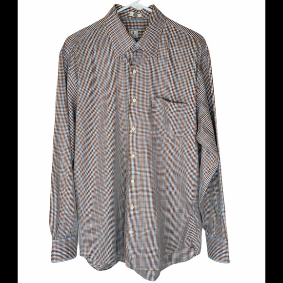 Peter Millar Other - PETER MILLAR Men’s Large Long Sleeve Shirt Plaid